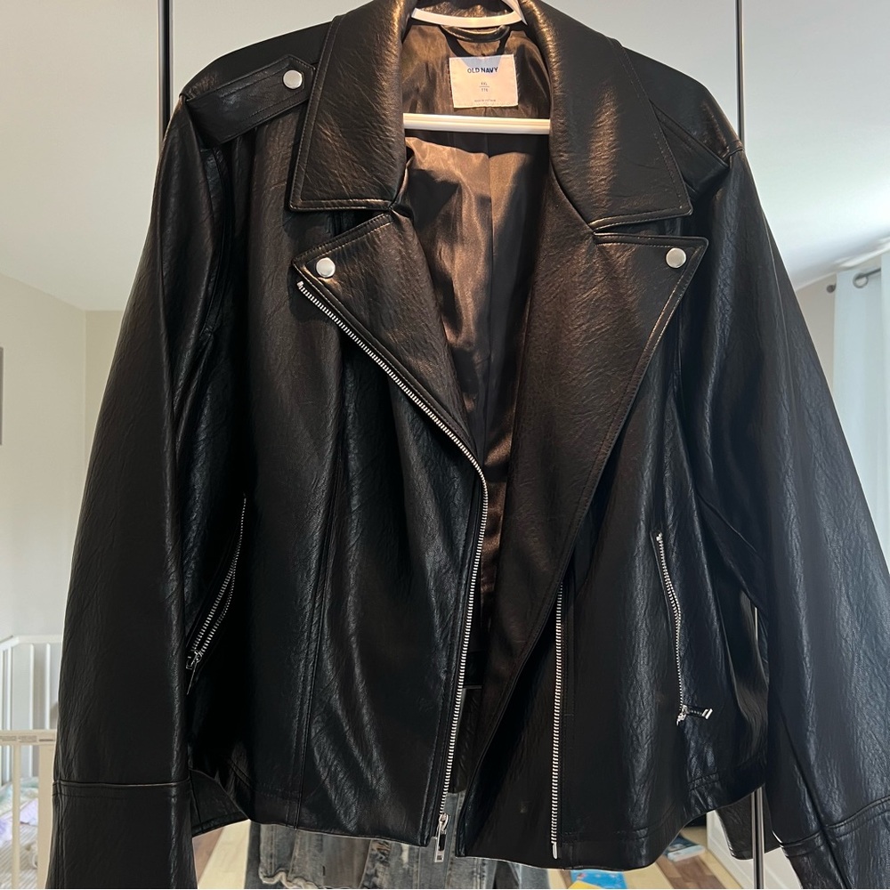 Old Navy Fake Leather Jacket XXL